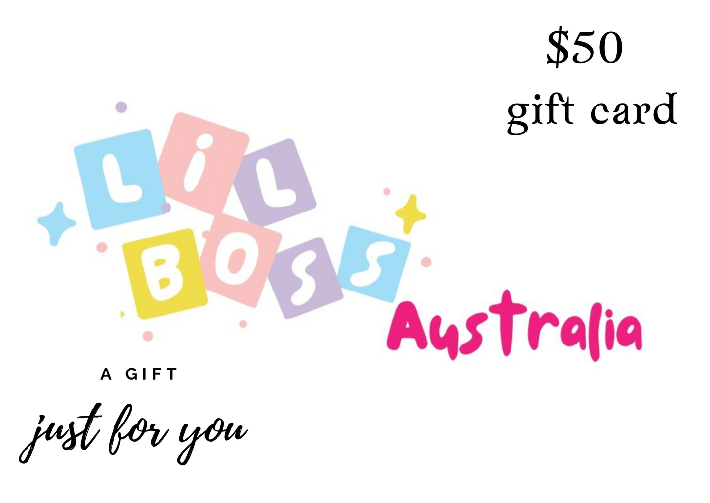 Lil Boss Australia gift cards