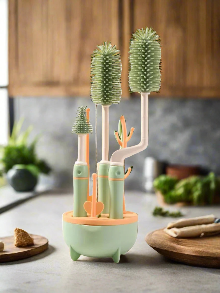 Bottle brush cleaning set