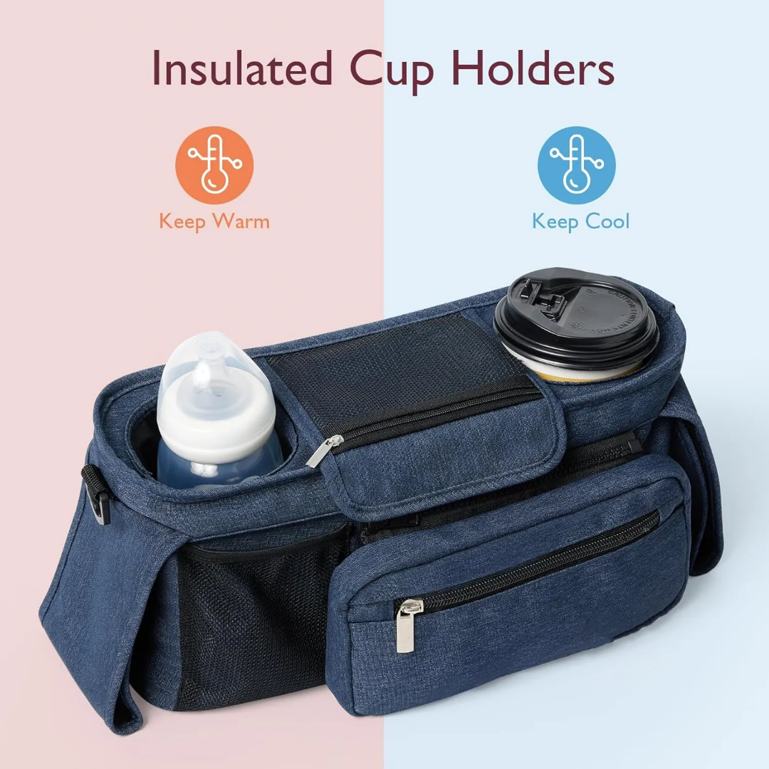 Universal detachable Pram Caddy organiser