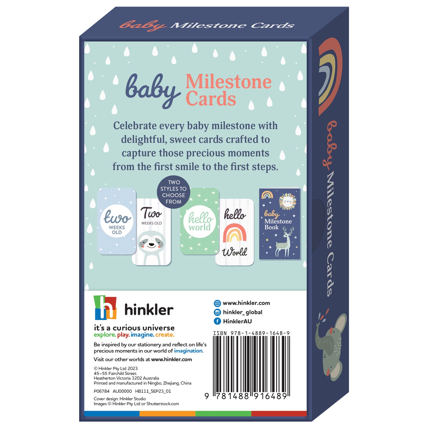 Baby Milestone cards plus free record book