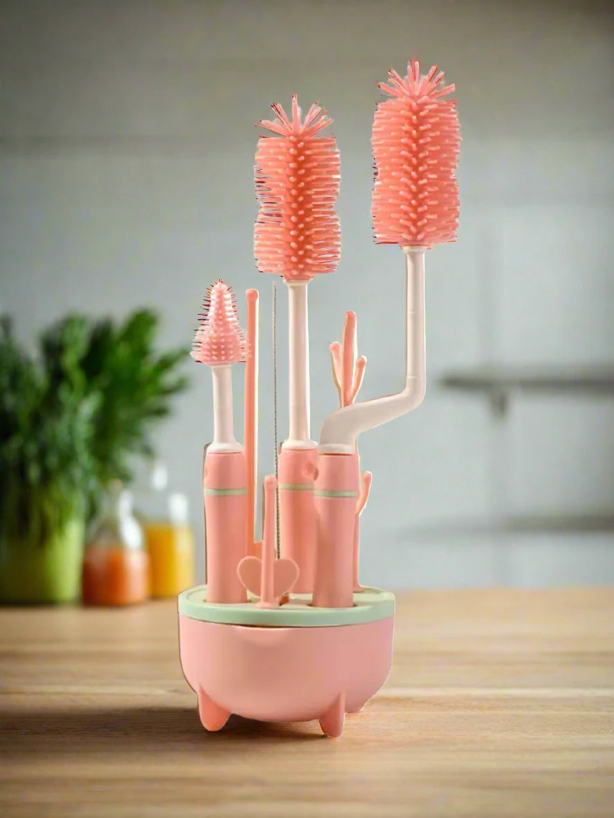 Bottle brush cleaning set