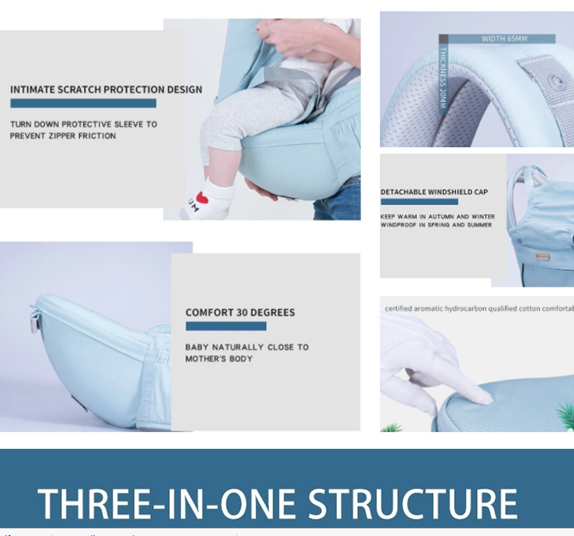 Baby Carrier with Toddler hip seat