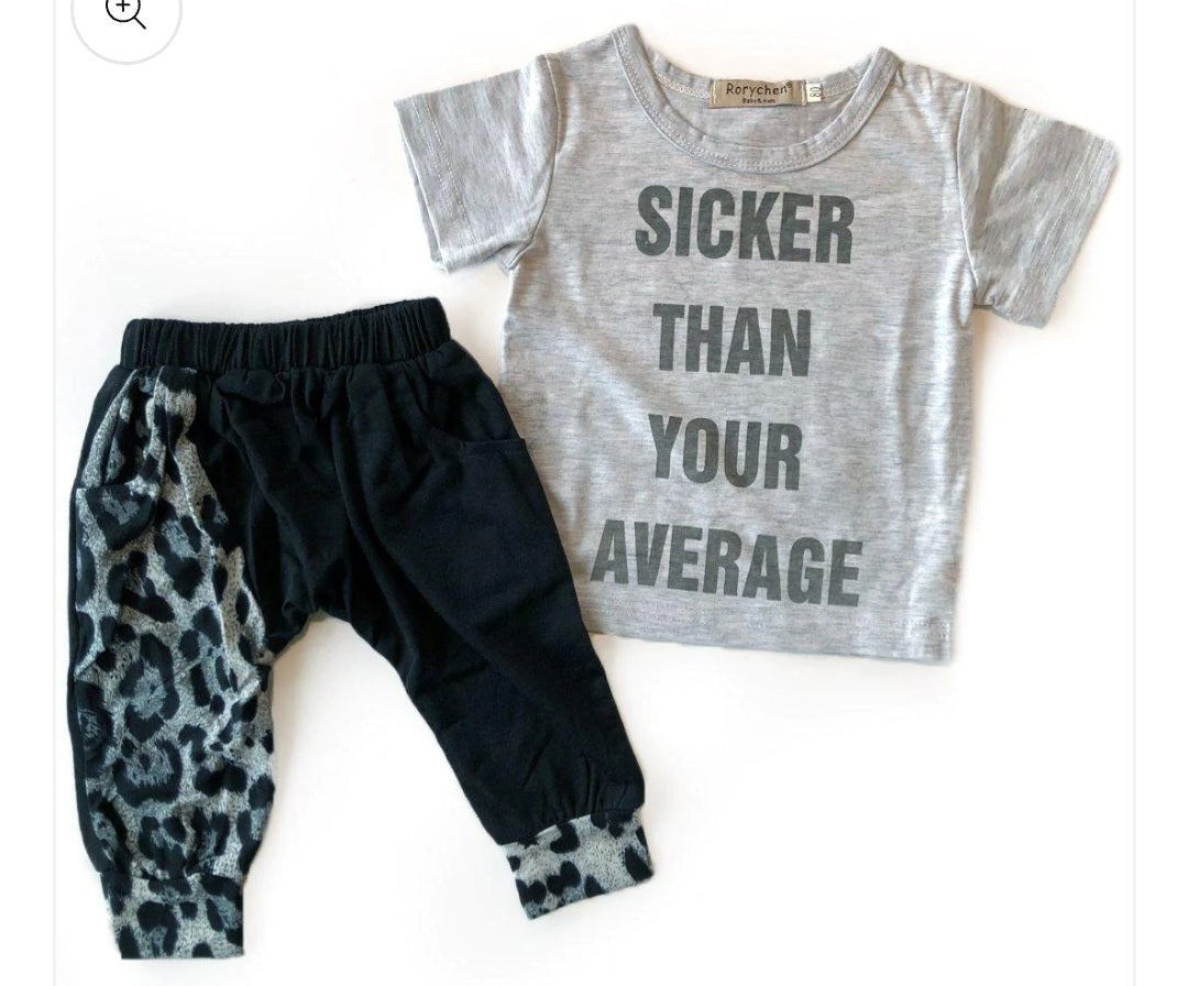 "Sicker Than Your Average" Top and Bottom Set