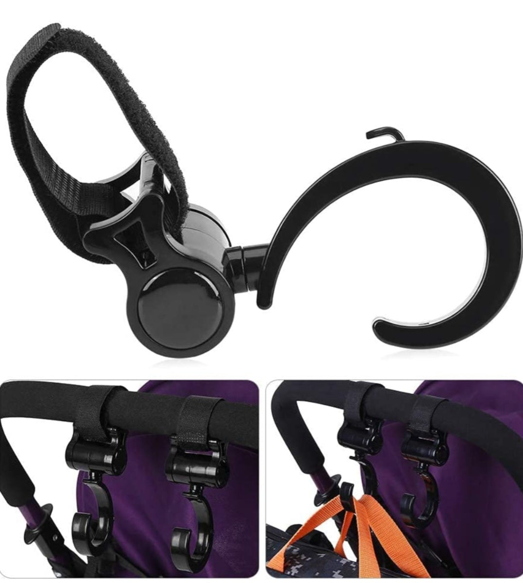 2 Piece Pram Hook Set