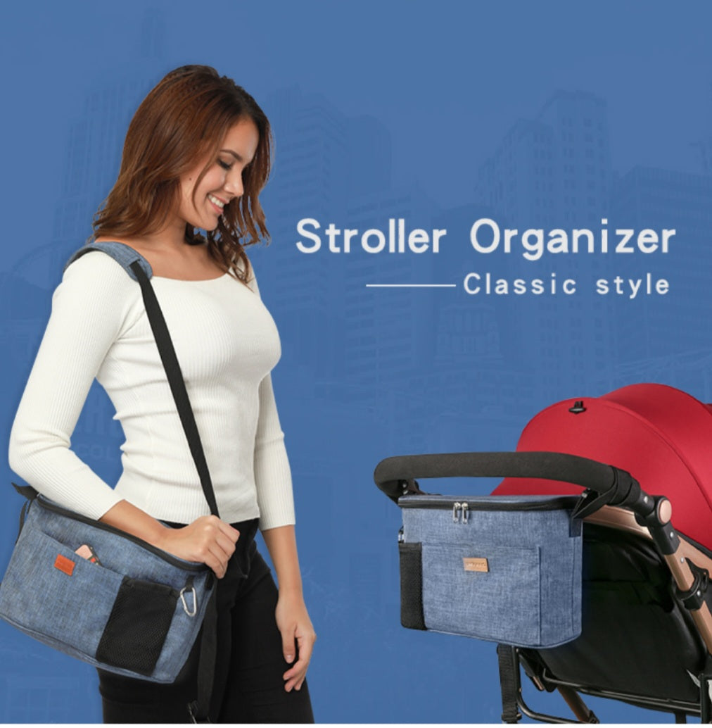 Organized On-The-Go Versatile Pram Caddy