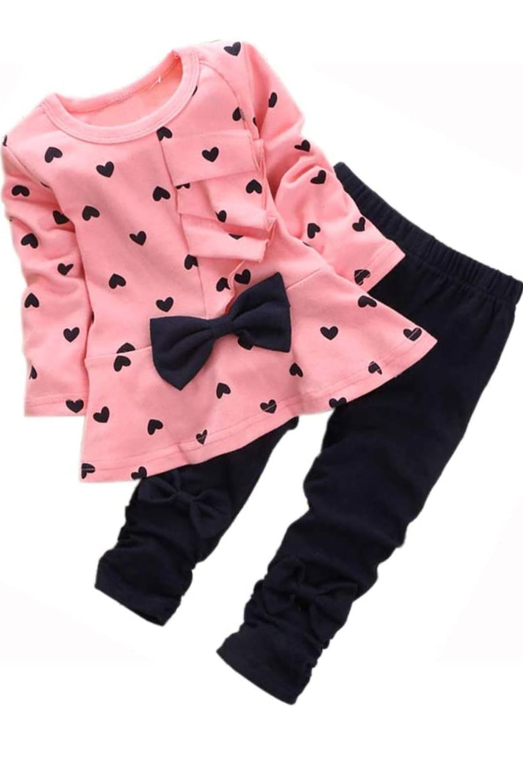 Hearts and Bows Top and Pants Set