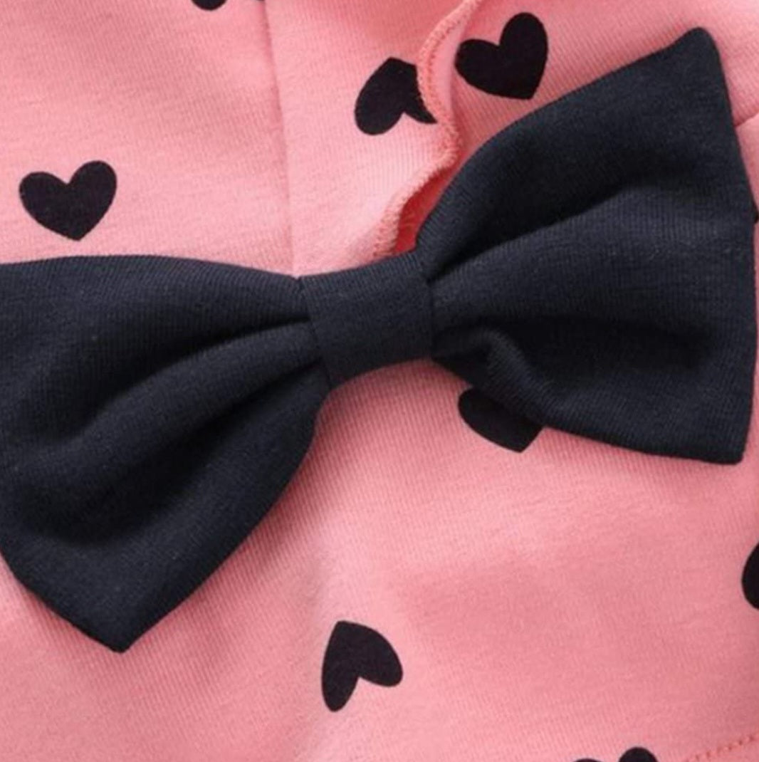 Hearts and Bows Top and Pants Set