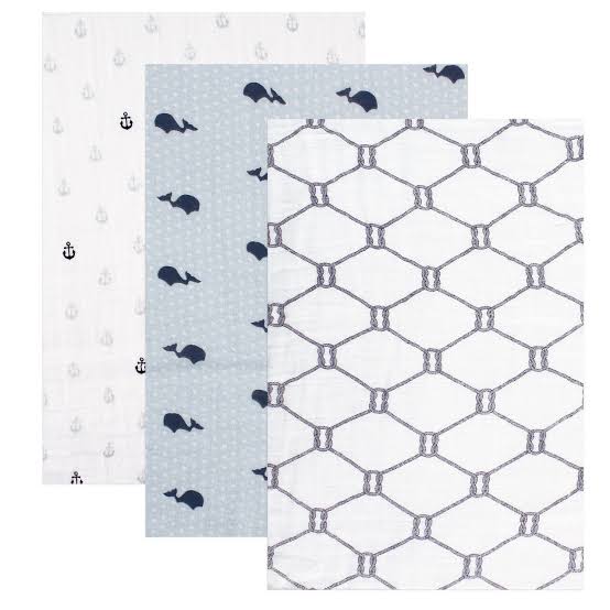 Hudson Baby Swaddle Blankets Set of 3