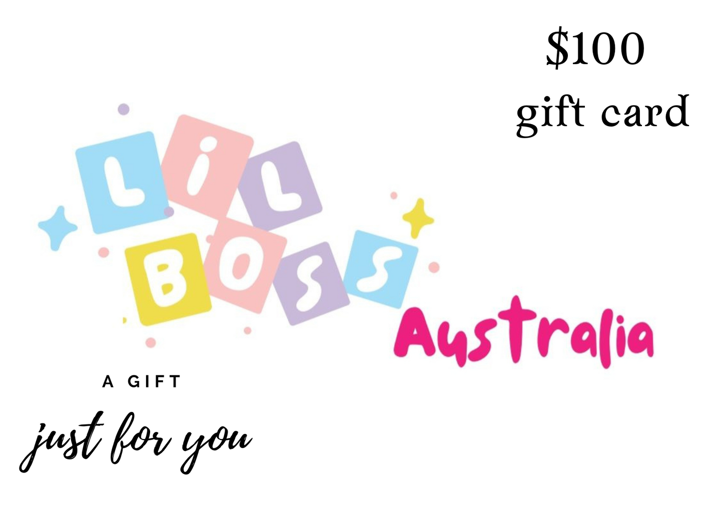 Lil Boss Australia gift cards