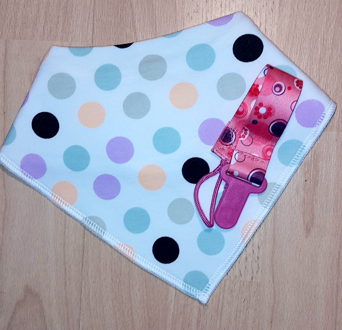 Bandana bib & Dummy clip gift set