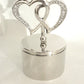 Mini silver heart trinket box