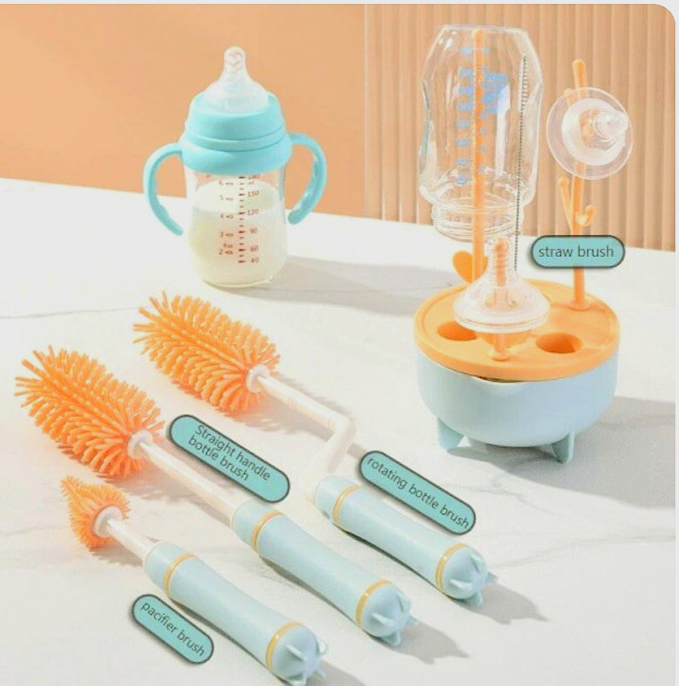 Silicone 360°Bottle brush cleaning set