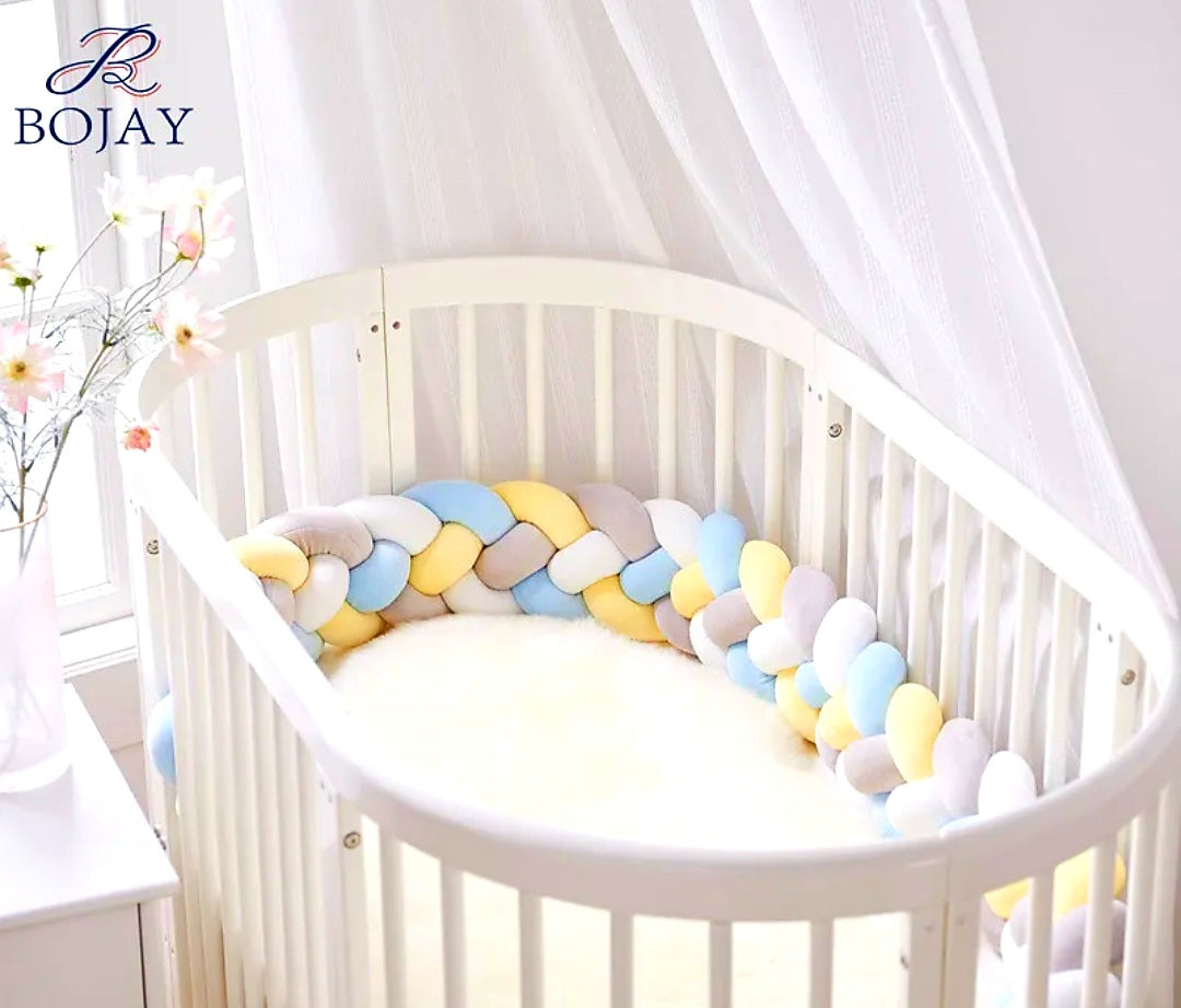 Braided cot bumper