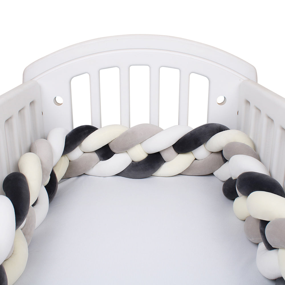 Braided cot bumper