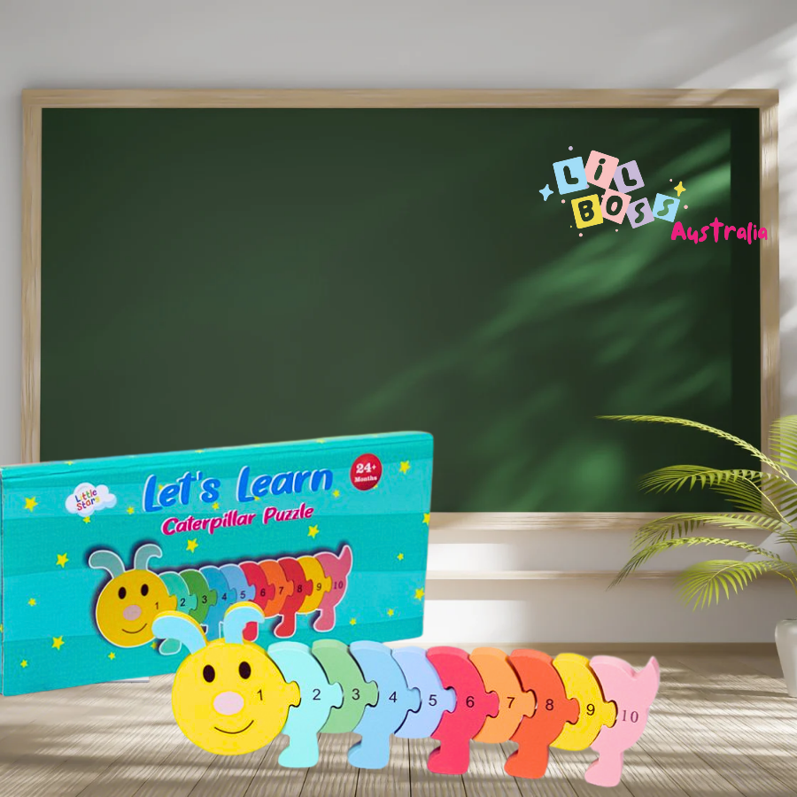 Let's learn wooden caterpillar