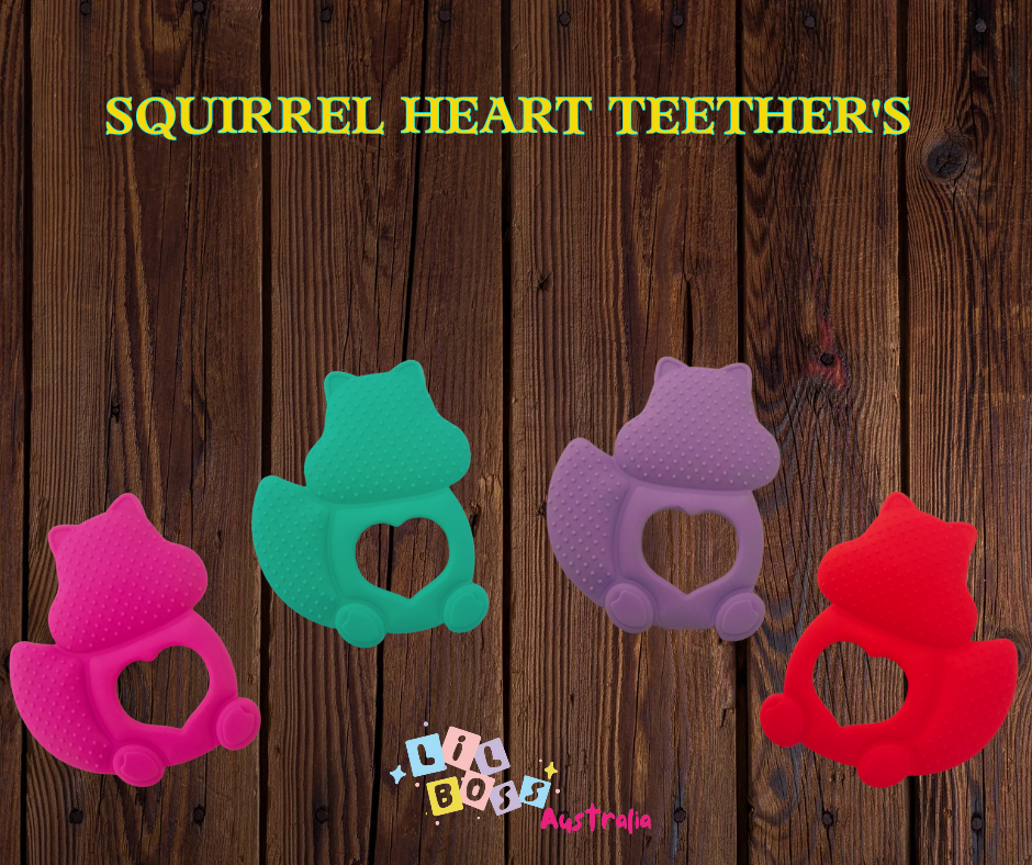 Squirrel Heart Teether's