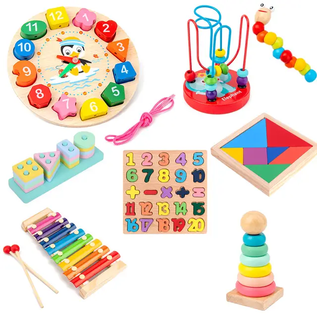 Toddler wooden Montessori pack