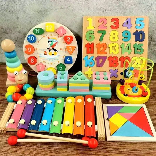 Baby-Toddler wooden Montessori pack