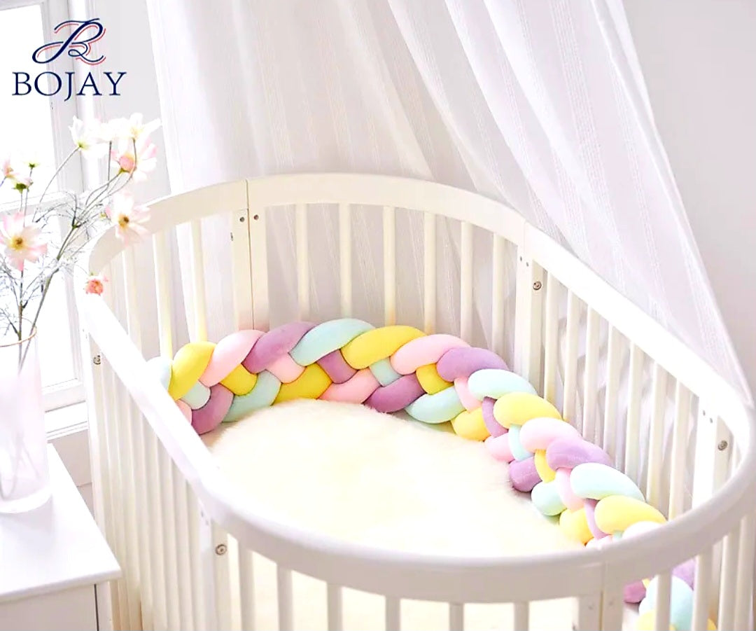 Braided cot bumper