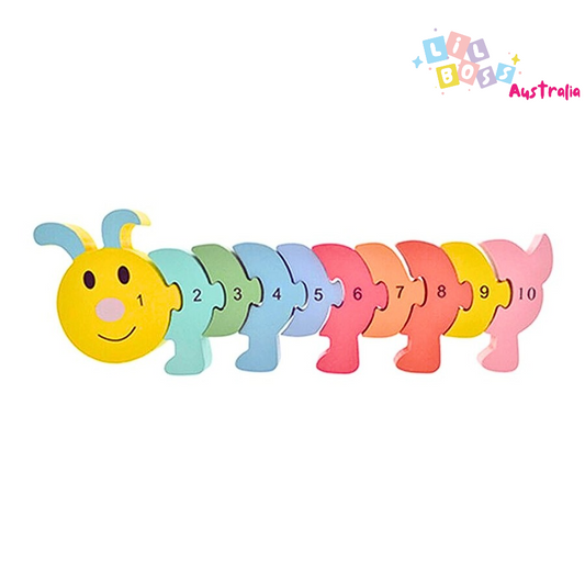 Let's learn wooden caterpillar