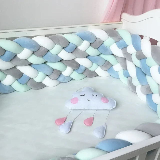 Braided cot bumper