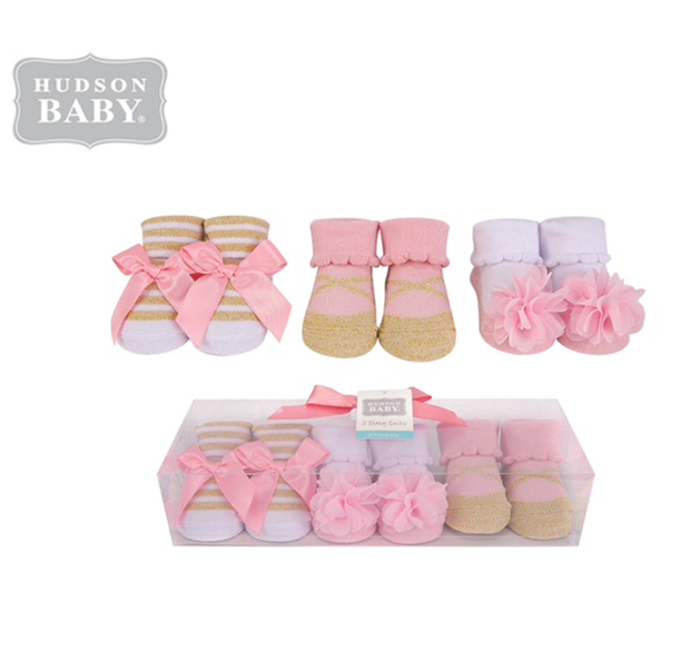 Hudson Baby Headband and Bootie Sets Girls