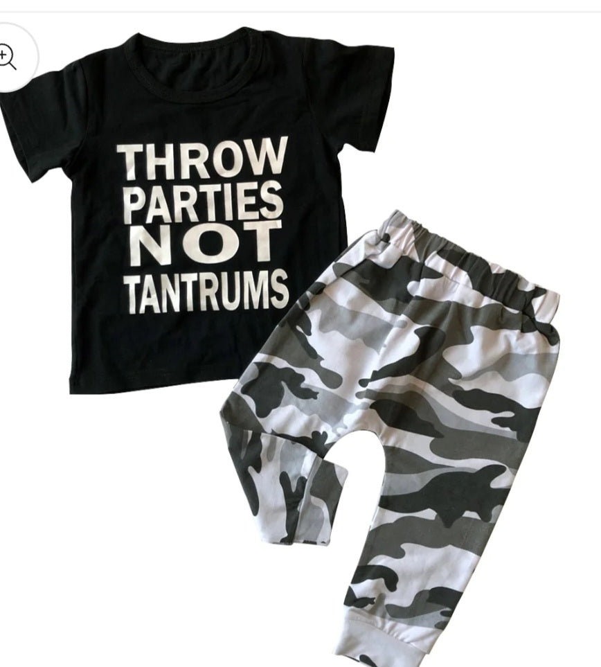 "Throw Parties, Not Tantrums" Set