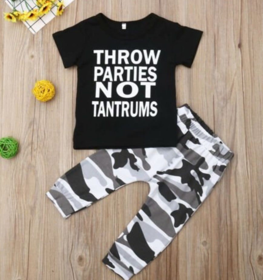 "Throw Parties, Not Tantrums" Set