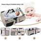 3-in-one. Portable nappy bag, change table and bassinet