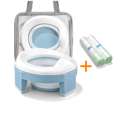 Portable potty two in one