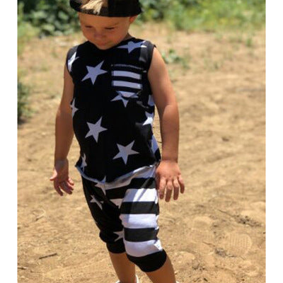 Stars and Stripes Top and Chino Set